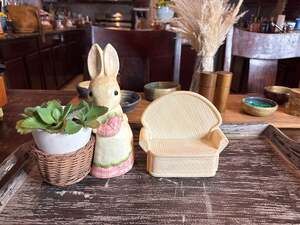 Vintage 1984Mattel Barbie Dream Furniture White Wicker Lounger Chair